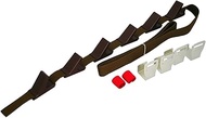 LIKE-IT NDH-01 Wall Mount Storage, Easy Installation, Door Hooks (6 Hooks), Brown, Suitable for Door