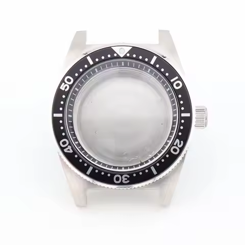 40mm 62Mas Watch Case Men's Mechanical Stainless Steel Mineral Glass for NH35 NH36 Automatic Movemen