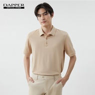DAPPER เสื้อโปโล DP Iconic Polo Shirt สีเบจ