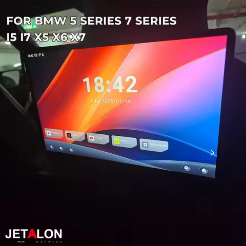 13.3inch Headrest Android IPS 2K Screen For BMW 5 Series 7 Series I5 I7 X5 X6 X7 Rear Seat Entertain