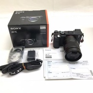 SONY 索尼 α7C 數碼相機 無反光鏡可換鏡頭反光相機 ILCE-7C 黑色 帶黑色鏡頭