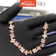 Elderflower Charm Bracelet, Crystal Beaded Bracelet, Elegant & Versatile Women's Bracelet Classic Be