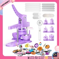 Full Set Button Badge Maker Machine 58mm Mold DIY Badge Pin Maker Machine Kit with Badge Parts/Pic/C