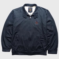 jaket harrington casual denim quatoro leoni uomo japan