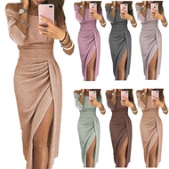 evening dress Gown for Women, Bodycon, Slit, Off-Shoulder Dress, Shiny Gown, Evening Dress15.12.5