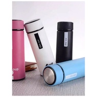 Glass water bottle 6oup 450ml - Multicolored plastic coated glass bottle