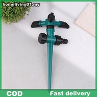 ho Garden Sprinkler Ground Inserted Rotating Lawn Sprinkler For Yard 360-Degree Automatic Rotating T
