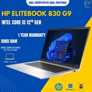 1 Years Warranty I HP Elitebook 830 G9 TOUCHSCREEN | 12th Gen ICore i5 l RAM DDR5 Windows 11 Pro