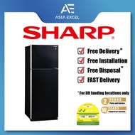 SHARP SJ-PG35P | SJ-PG39P 364L / 394L BLACK J-TECH INVERTER 2 DOOR TOP FREEZER REFRIGERATOR