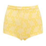 YUKARI SWIM ชุดว่ายน้ำ 2 ชิ้นชุดบิกินี่ลายดอกไม้ชุดว่ายน้ำสูงตัด