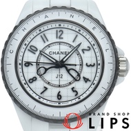 二手香奈兒 J12 Couture O'Clock 33mm 手錶，H9763，白色陶瓷，女士手錶，拋光，狀況極佳，附帶盒子和保固卡。