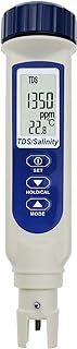 Salinity Tester High Accuracy Salinity Meter with Automatic Calibration, Portable Salinity/TDS/Temperature Tester for Salt Water, Pool, Aquarium (Salinity Calibration Solution Included)