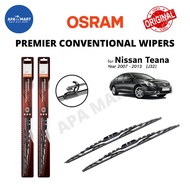 Genuine Osram Premier Conventional U Hook Wiper Set for Nissan Teana J32 (Year 2007-2013) (24"/18")
