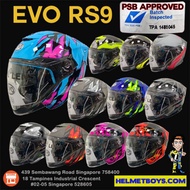 SG SELLER 🇸🇬 PSB APPROVED EVO RS9 Motorcycle Helmet Sun Visor MATT Black