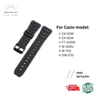 Casio Watch CA-53W CA-61W FT-100W W-520U W-720 DW-270 PU 20mm