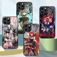 Arknights Glass Phone Case For Iphone 11 12 Mini 13 14 Plus 15 16 Pro Max Cover