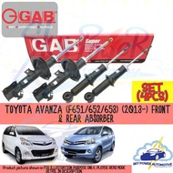 TOYOTA AVANZA (F651/652/653) (2014~) GAB SUPER GAS SHOCK ABSORBER (SET 4PCS)