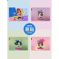 ♣Powerpuff Girls Computer Sticker for Notebook Lenovo Xiaoxin Air14 Protective Film pro13HP Dell G3 Full Set Case Film 15.6 inch Huawei matebook14R9000p☝