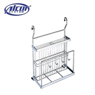 Alcor System Hanging Adjustable Chopping Board and Knives Holder/ Stainless Steel (W302B)