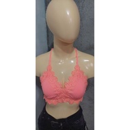 Aerie coral bra-let neon pink
