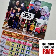 💥KALENDAR 2021💥KALENDAR FAMILY 💞KALENDAR ISLAMIK BOLEH LETAK GAMBAR SENDIRI 💜