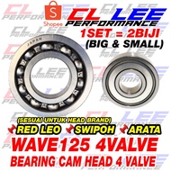 BEARING CAM HEAD WAVE125 4VALVE RED LEO CAMSHAFT BEARING W125 4V WAVE 125 4 VALVE HEAD RED LEO SW IPOH ARATA