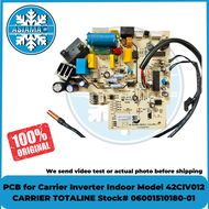 PCB for Carrier Inverter Indoor Model 42CIV012 CARRIER TOTALINE Stock# 06001510180-01