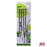 Eco Shop Stainless Steel Straw with a Brush 5 in 1 - AD-L013-T04-05 - AD-L013-T02-03