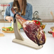 [tishita] Ham Stand Wooden Rack Slicing Tool Sturdy Holder for Displaying Spanish Acorn Prosciutto I