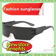[Alina]Fashion men sunglasses Black shades Bike shades Cycling shades for men Aesthetic sunglasses