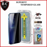 SUPERFIT TEMPERED GLASS ANTI SPY FOR OPPO A17 A17K A16 A16S A15 A15S A1K A3 PRO A33 A31 A3X A58 4G A