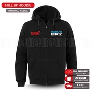 Zip Hoodie Sulam Subaru BRZ STi WRC Car Rally Racing Team Exhaust Drift Impreza WRX Motorsport Casua