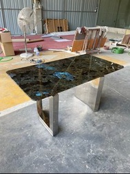 🆕⚗️天然大理石頂級顏色花紋石餐桌圓桌長方形枱Natural marble luxury stone top color pattern dining table round table#雲石枱款