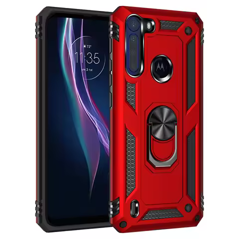 Shockproof Car Magnetic Phone Case For Motorola Moto One Macro Fusion Action Vision G 5G Ace UW P40 