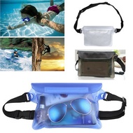 透明色 戶外游泳漂流包 三層密封手機防水袋 漂流游泳潛水PVC防水腰包 PVC腰包漂流袋 戶外運動手機腰包潛水套