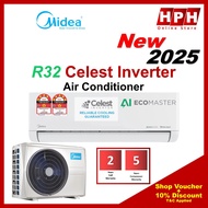 [NEW 2025] Midea R32 Inverter Air Conditioner (1HP/1.5HP/2.0HP/2.5HP) MSCE-10CRFN8 MSGD-09CRN8