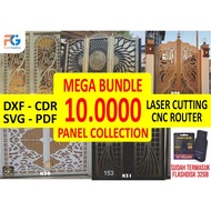 10,000 File Mega Bundle Laser Cutting CNC Router Plasma DXF PDF CDR AI SVG Water Jet Plasma