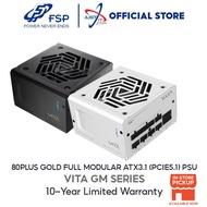 FSP VITA GM 750W / 850W / 1000W 80 PLUS GOLD FULL MODULAR ATX3.1 PCIE5.1 BLACK / WHITE POWER SUPPLY 