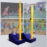 3in1 Professional Badminton tiang big base net blue volley ball bola tampar