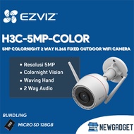 EZVIZ H3C-5MP-COLOR 5MP COLORNIGHT 2 WAY H.265 FIXED OUTDOOR WIFI CAMERA FREE MICRO SD 128GB