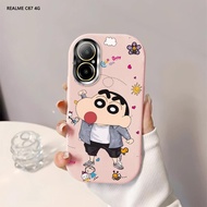 Softcase For Realme C67 C65 C63 C61 C55 C53 C51 C35 C21Y C25Y Cute Crayon Shin-chan Back Cover Case 