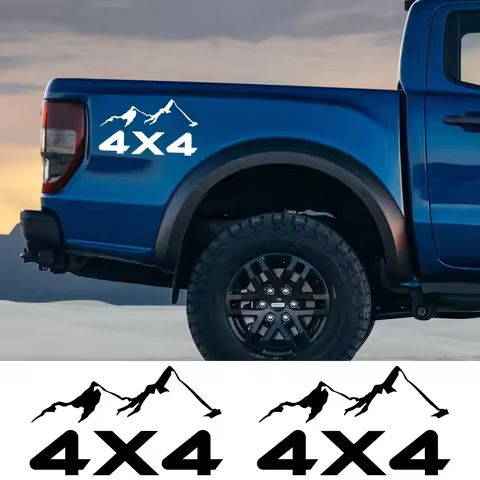 Car 4X4 Mountain Sticker Pickup Truck Vinyl Decor Deccal For Ford F150 Toyota Hilux Isuzu Dmax Dodge