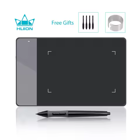 HUION 420 Graphics Tablet 4x2 Inch Mini Drawing Tablet Signature Pad with Digital Stylus Replacement