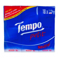 Tempo - (天然無香) (1袋共18包) Tempo 四層迷你便攜紙巾
