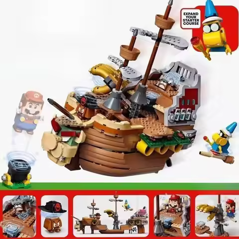 2026 New Compatible Brands Brick Sets Series Building Blocks 71391 Bowser’s Airship Expansion Set Ma