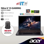 Acer Gaming Nitro V 15 Laptop ANV15-41-R0DZ Ryzen5-6600H/8GB DDR5/512GB SSD/15.6" FHD 165Hz/RTX3050