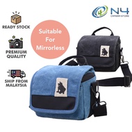 Photography Small Shoulder Bag for Mirrorless Sony A6000/A6300/A6400 Canon Nikon Olympus Fujifilm