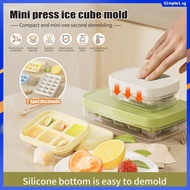 6/15 Grid Press Ice Cube Mold Ice Lattice Ice Box Home Storage Box With Lid Dispensing Ice Lattice