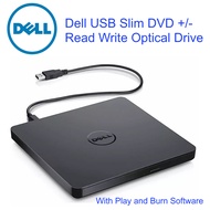Dell USB Slim DVD +/-  Reader/Writer Optical Drive - DW316, Small and Compact. Plug and Play
