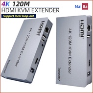 4K KVM HDMI Extender Over Cat5e/6 Rj45 Ethernet Cable up to 120M 4K 30Hz HDMI USB extender Support USB Mouse Keyboard Extension